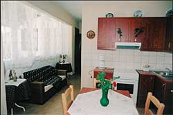 K&uuml;chenzeile der Appartements Diana