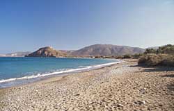 Der Strand vor den Maistros Appartements