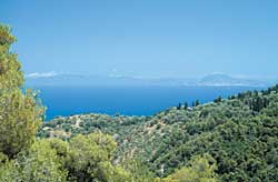 Landschaft, blick auf das Pilion