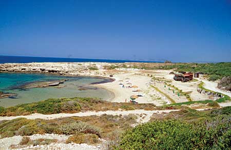 Der Strand beim Balci Hotel auf Karpaz