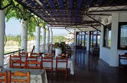Die Restaurant-Terrasse des Balci Hotels auf der Karpazhalbinsel