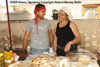Auf dem Eko-Markt in B&uuml;y&uuml;kkonuk auf der Karpaz-Halbinsel in Nordzypern