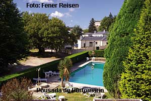 Pousada de Portomarin, Unterkunft auf der Fahrradreise zwischen Pamplona und Santiago de Compostela