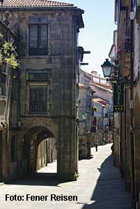 Gasse in Santiago