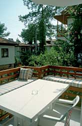 Terrasse eines Appartements