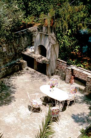 Grillplatz der Villa