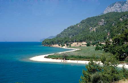 cinaralti strand von akyaka