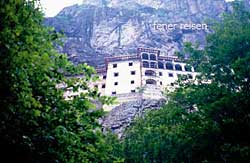 Das Kloster Sumela bei Trabzon in der T&uuml;rkei