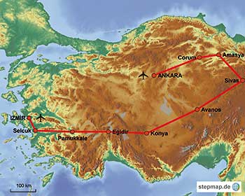 Gro&szlig;e t&uuml;rkeirundreise