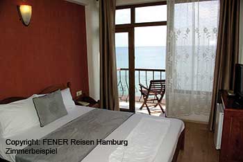 Zimmerbeispiel des Hotel Antik in Sinop an der T&uuml;rkischen Schwarzmeerk&uuml;ste